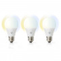 Kit de 3 ampoules blanches E27 SmartLife