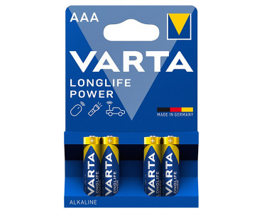 4 piles alcalines Varta R3 (AAA)