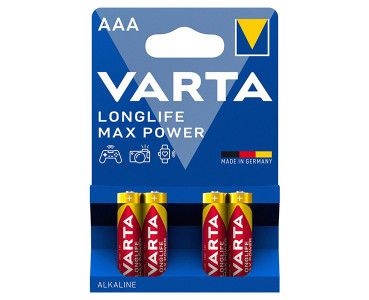 4 piles alcalines Varta R3 Max Power (AAA)
