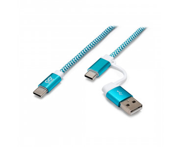 Cble USB Type-C 2 en 1 TPX00094