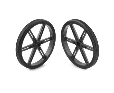 Paire de roues noires Pololu 90 x 10 mm 4935