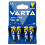 4 piles alcalines Varta R6 (AA)