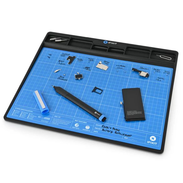 Tapis Magnétique Pour Vis Et Petites Pièces Wowstick Wowpad - 16,5x6,5 Cm - Grilles De Rangement - Magnétique Des Deux Côtés - 8