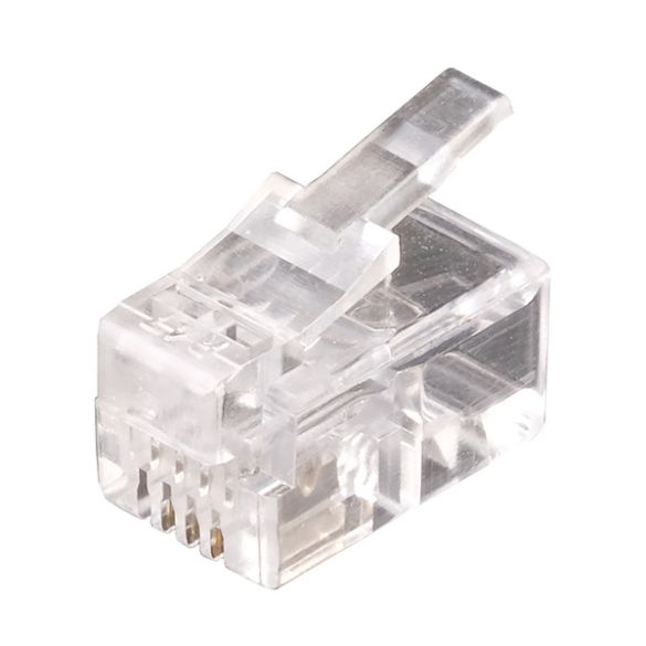 Lot De 10 Connecteurs RJ9 4 Pins 4P4C – Fiches Pour Téléphones Fixes Et Appareils Compatibles