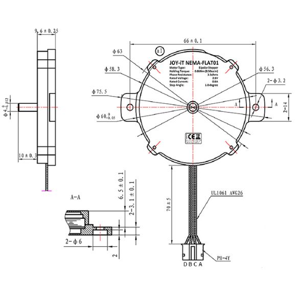 Moteur Pas à Pas GSM20-014A 5V - Pièce De Rechange Pour Imprimante 3D, CNC, Robotique - 6