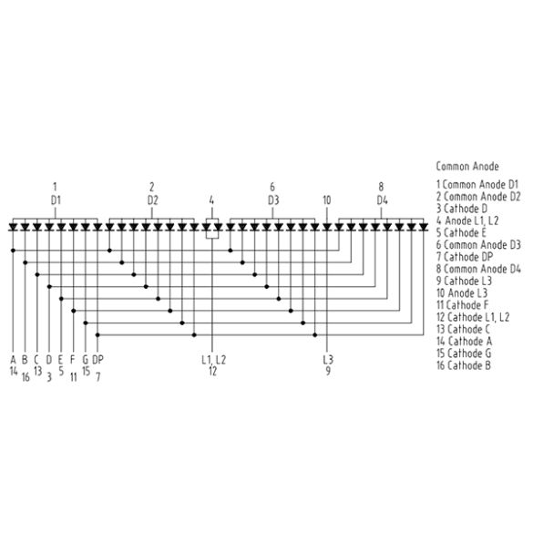 Afficheur LED Rouge 4 X 7 Segments - Modèle G13h3, Parfait Pour Vos Projets électroniques !