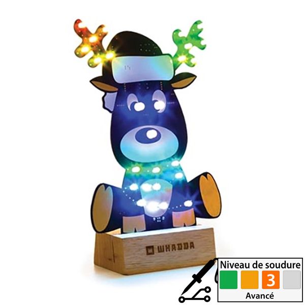 Renne de Noël à LEDs RGB