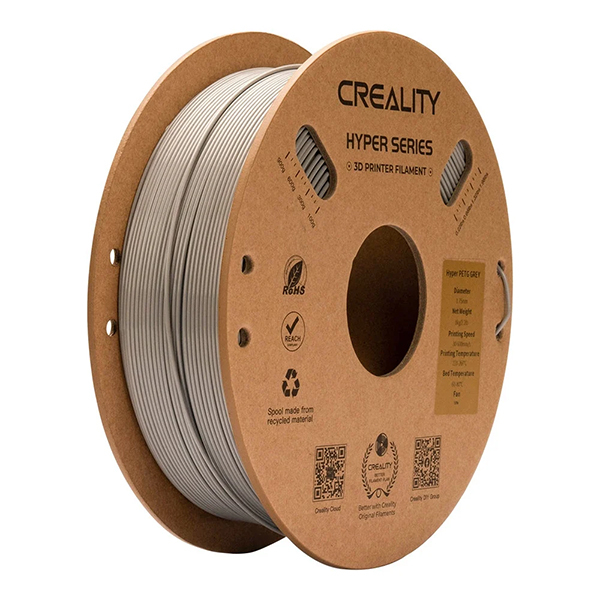 Bobine de fil PETG 1,75 Gris 1 KG
