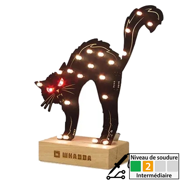 Chat effrayant XL à LEDs RGB