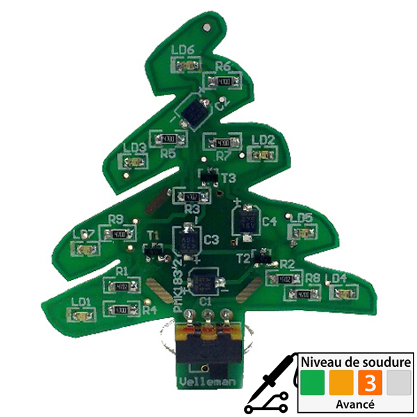 Sapin de Noël USB à LEDs CMS