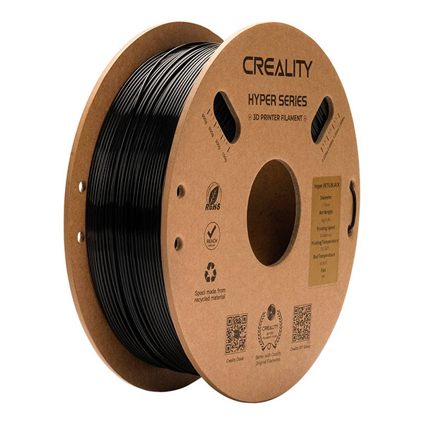 Bobine de fil PETG 1,75 Noir1 KG
