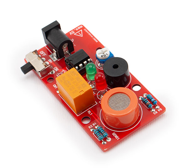 Éthylotest avec affichage LED et avertisseur sonore