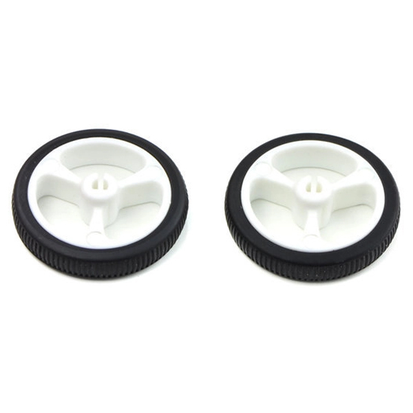 Paire de roues blanches 32 x 7 mm 1088