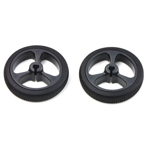 Paire de roues noires 32 x 7 mm 1087