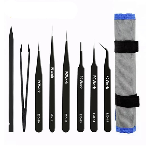 Jeu de 8 pinces de précision PCW08F