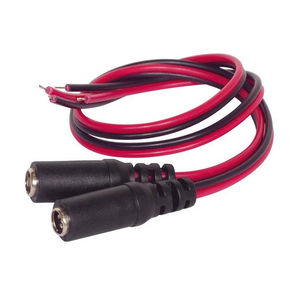 2 cordons d'alim 5,5 x 2,1 mm femelle