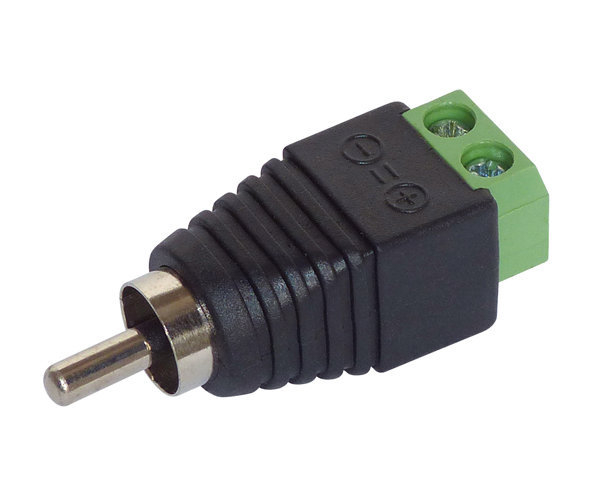 Adaptateur RCA mâle - bornier