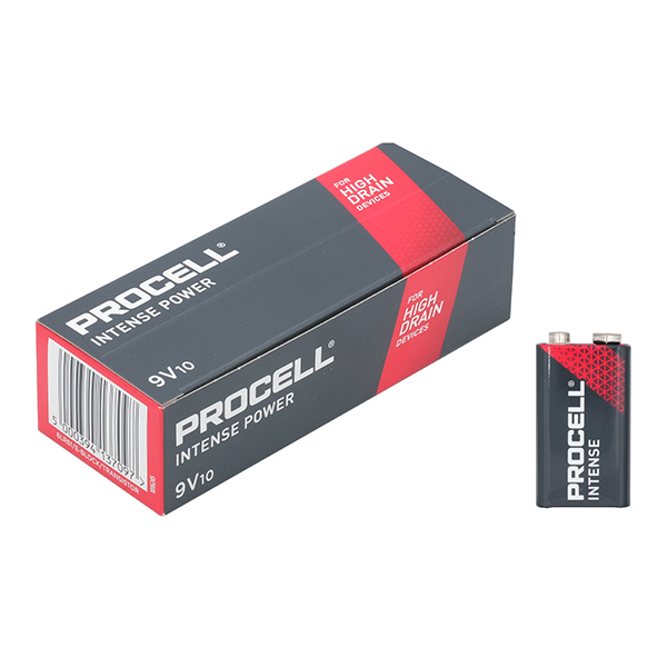 10 piles alcalines Procell 9 V