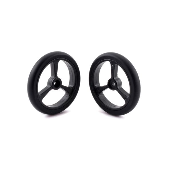 Paire de roues noires 40 x 7 mm 4905