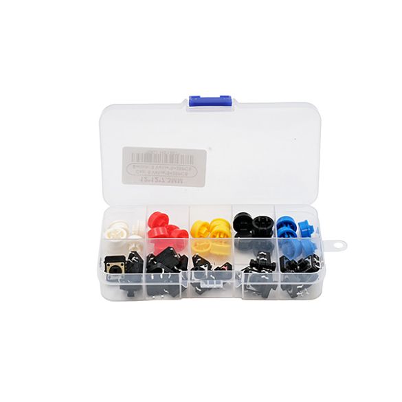 assortiment 25 boutons-poussoirs 