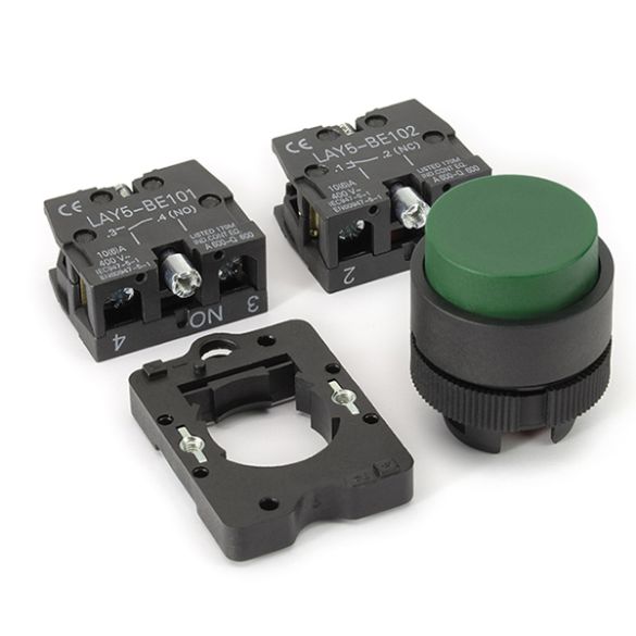  Bouton poussoir 1 x NO  et 1 x NC