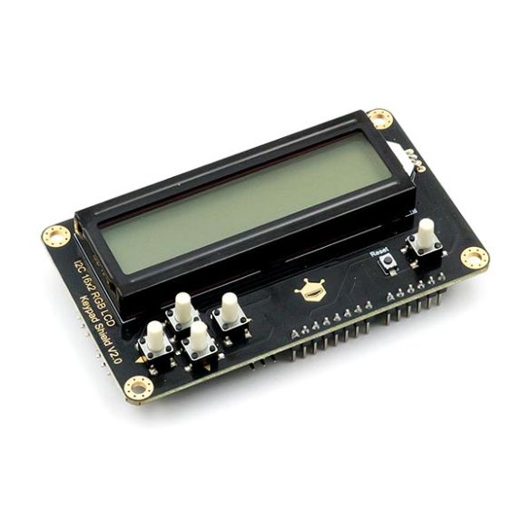  Shield LCD 2x16 RGB I2C DFR0374