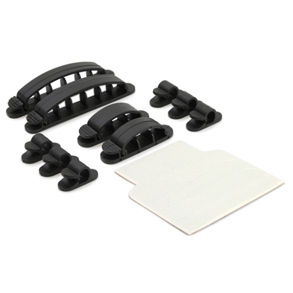  10 clips pour câbles avec adhésif MMP110