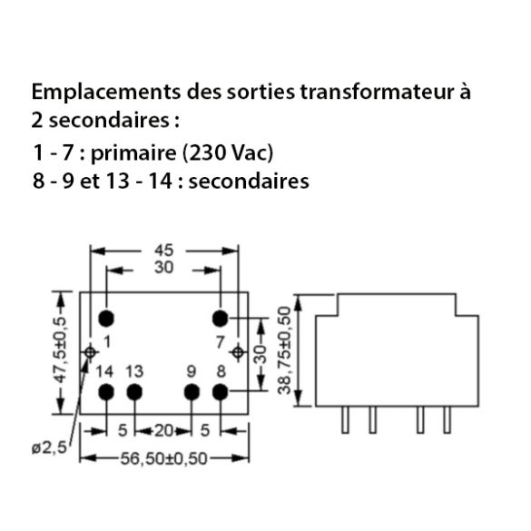  Transfo moulé 44308
