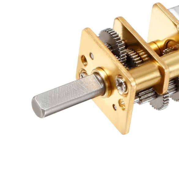 Micromoteur à engrenages métalliques 12 V 