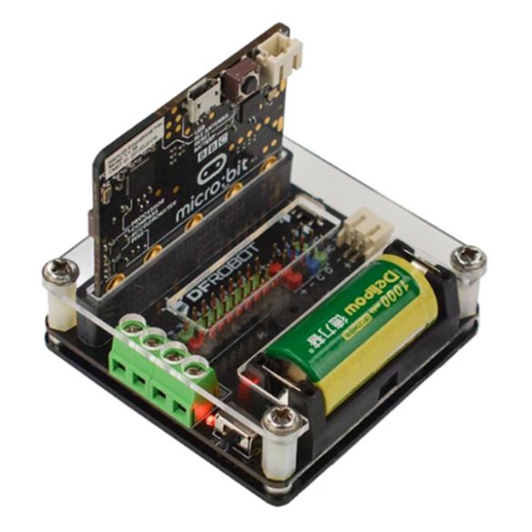 Exemple d'utilisation (micro:bit et accu non inclus) 