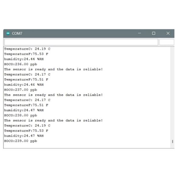 Informations moniteur série IDE Arduino 