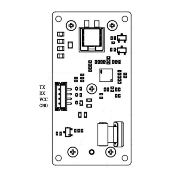 Brochage UART du capteur 