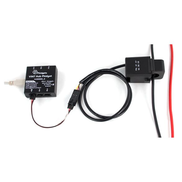 Exemple d'utilisation (hub VINT et cordon non inclus) 