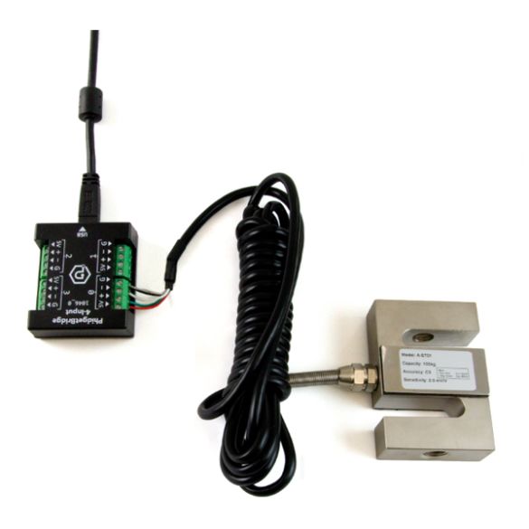 Exemple d'utilisation (module Phidgets non inclus) 