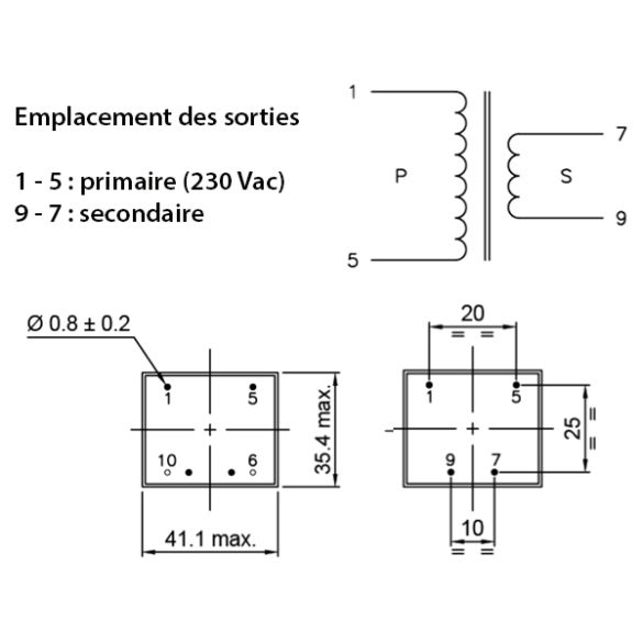 Transfo moulé 44196