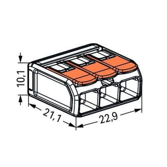  Borne à leviers 221-613