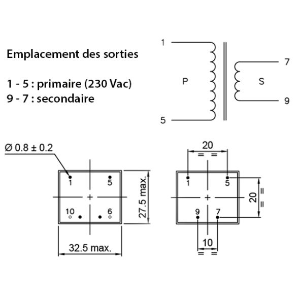  Transfo moulé 44160
