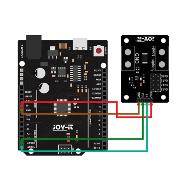 Exemple d'utilisation (carte compatible Uno non incluse) 