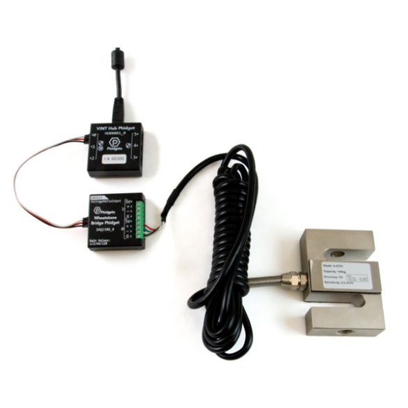 Exemple d'utilisation (modules Phidgets non inclus) 