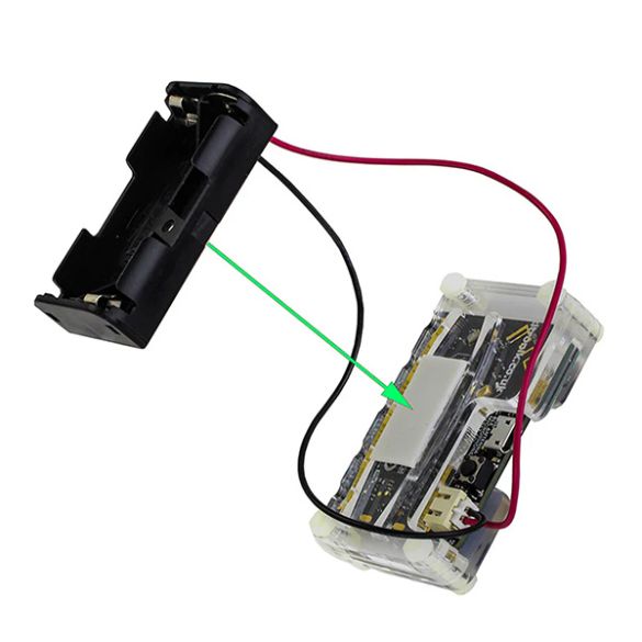 Exemple d'utilisation (micro:bit et coupleur non inclus) 