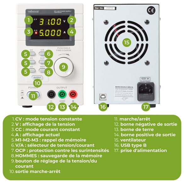  Alimentation LABPS3005DN