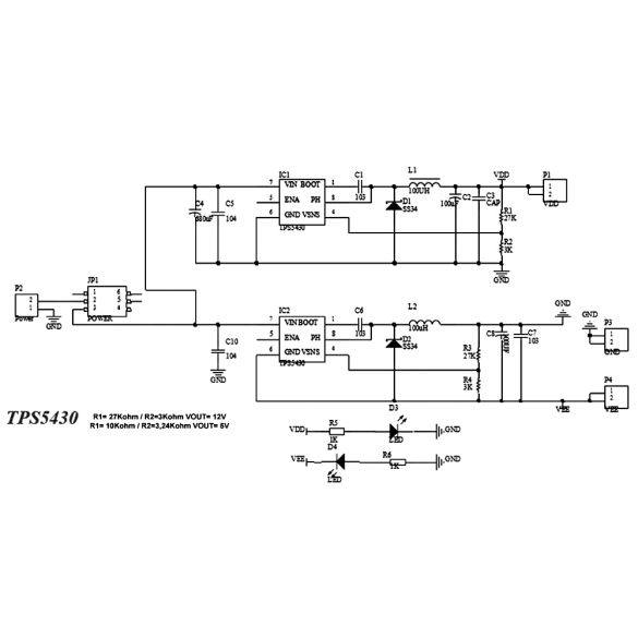 Module d'alimentation -5V/+5V 