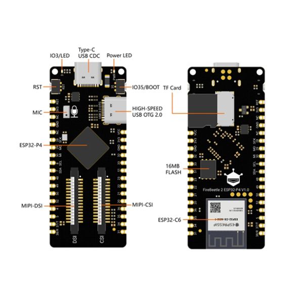  FireBeetle 2 ESP32-P4 AI Vision DFR1172