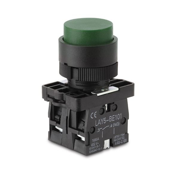  Bouton poussoir 1 x NO  et 1 x NC