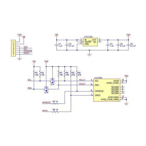  Capteur de distance VL6180X 2489