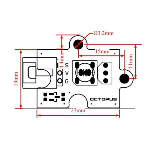  Module led rouge 5mm Optopus EF04063
