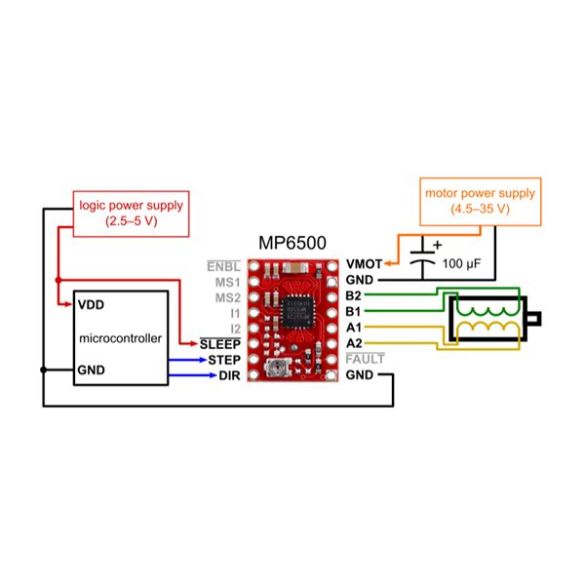  Driver de moteur pas-à-pas MP6500 2966