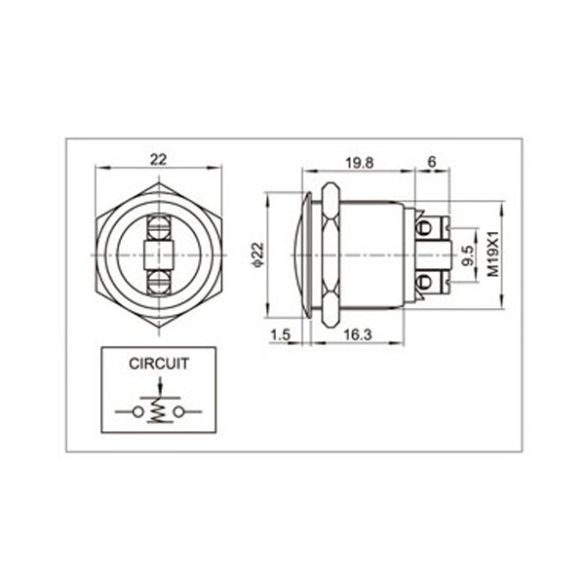  Bouton-poussoir BP19152
