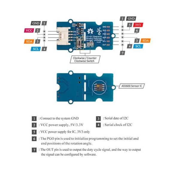  Encodeur magnétique Grove 101020692