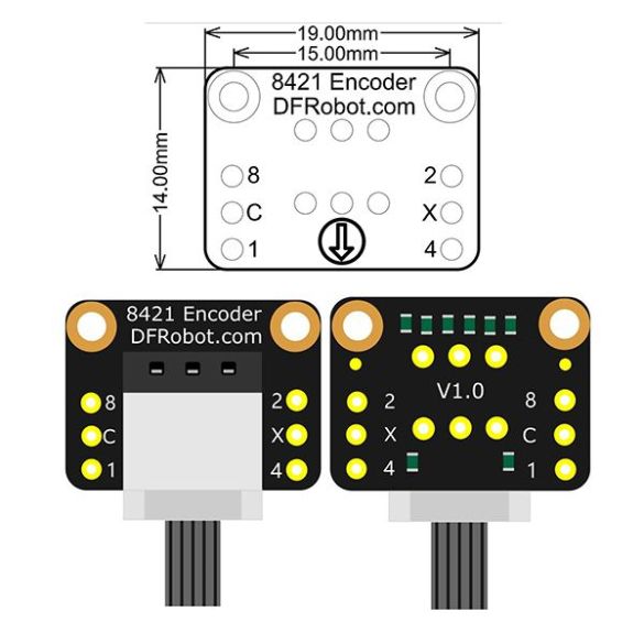  Module encodeur rotatif horiz. DFR0722